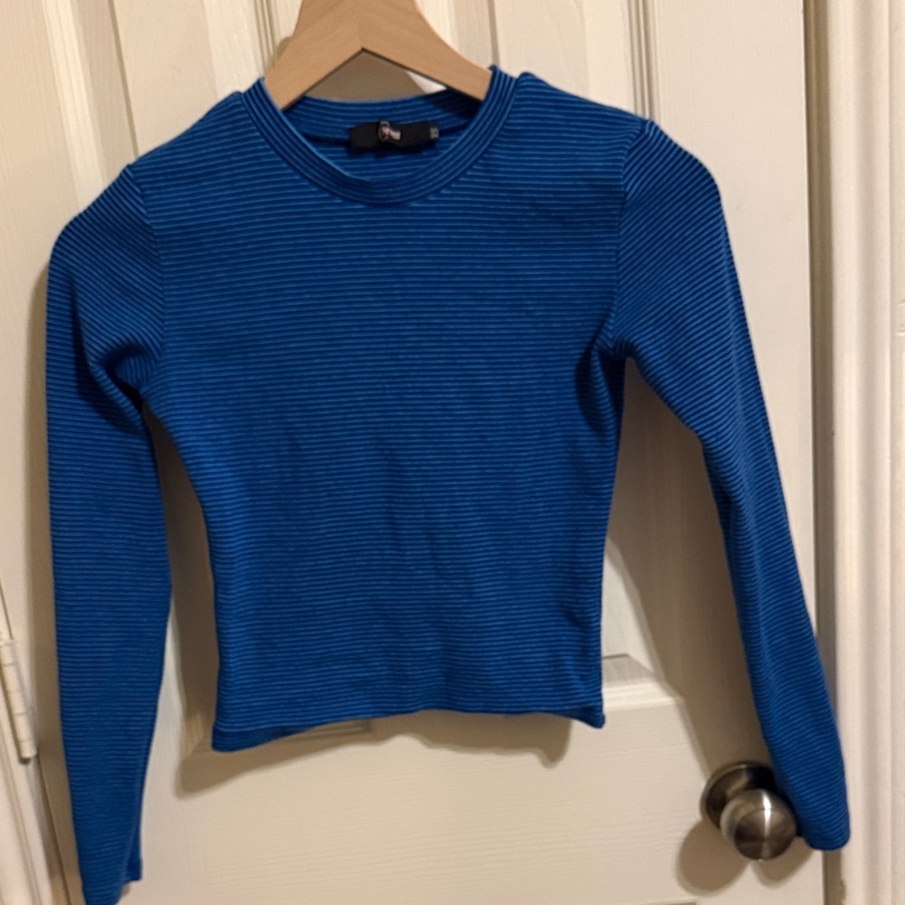 blue & dark blue striped matching set